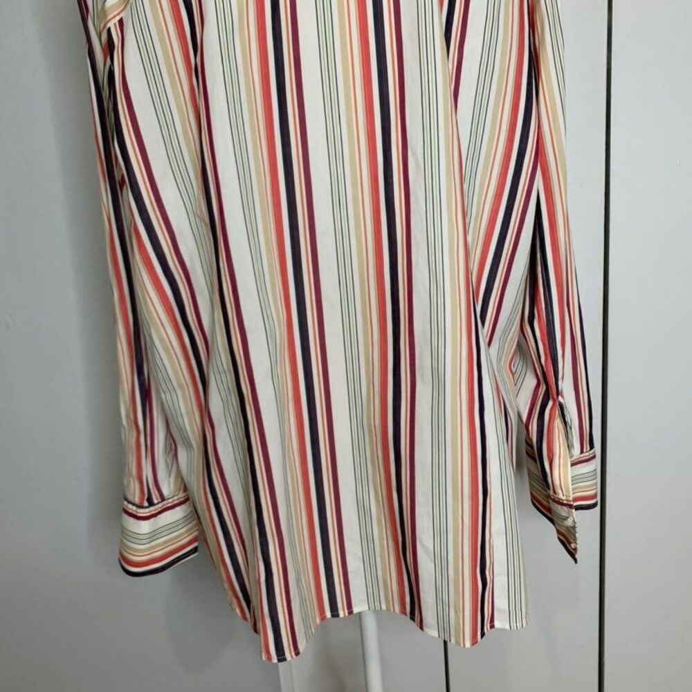 Tommy Hilfiger Women’s Striped Shirt Size 22 Long SLeeve - Picture 6 of 12